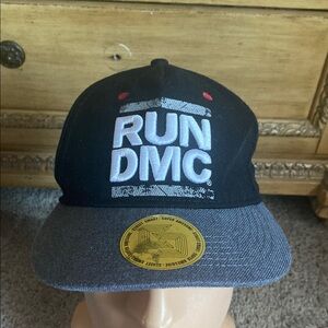 H&M Black and Gray Run DMC Hat